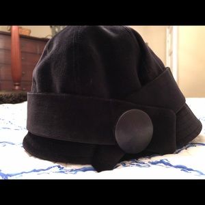 black velvet burberry hat - size medium